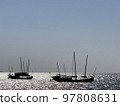 A ship floating on Taihu Lake, China 97808631