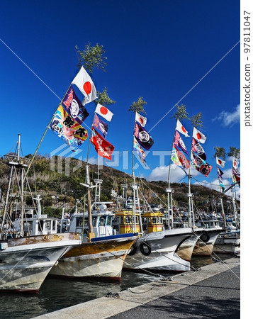 2022年元旦室津漁港風光大漁旗 97811047