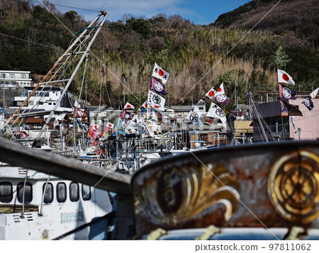 2022年元旦室津漁港風光大漁旗 97811062