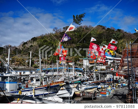 2022年元旦室津漁港風光大漁旗 97811088