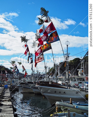 2022年元旦室津漁港風光大漁旗 97811260