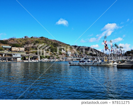 2022年元旦室津漁港風光大漁旗 97811275