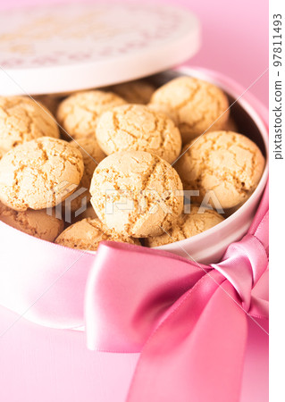 Almond flavored Italian traditional sweets "Amaretti" 97811493