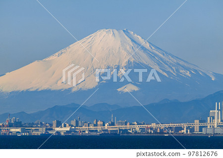 從海螢停車場看到的千葉/富士山（使用超長焦鏡頭拍攝） 97812676