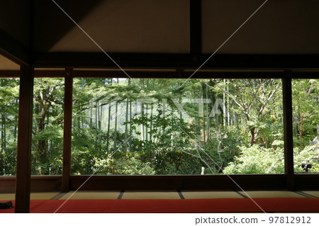 大原的寶泉院，以其帶框的花園而聞名 97812912