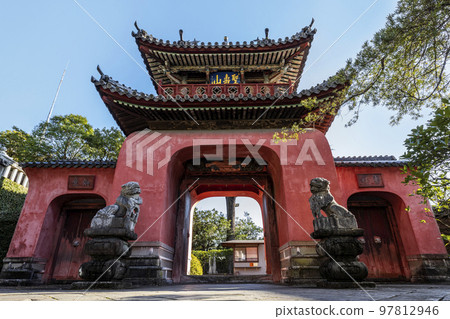 黃腹宗寺院，崇福寺“三門”[長崎縣長崎市] 97812946