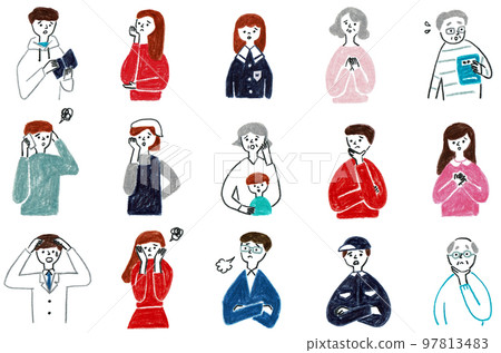 一群陷入困境的人 97813483