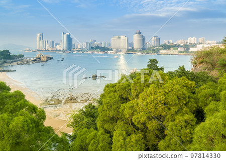 Xiamen City, Fujian Province, Gulangyu Coast and Buildings on Xiamen Island / Xiamen, China 97814330