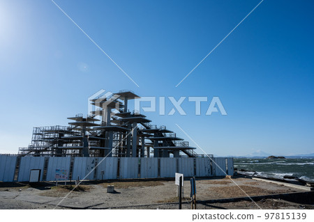 Meiji 100th Anniversary Observatory - Futtsu Misaki Observatory - under repair 97815139
