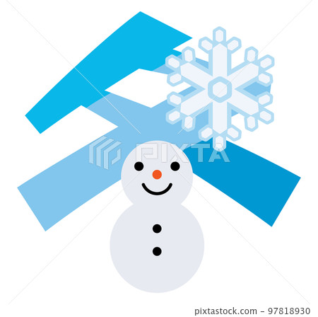 冬季漢字插圖字符 97818930