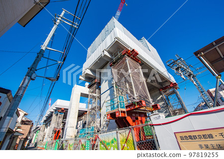 大阪府阪急線連續平交道口建設 97819255