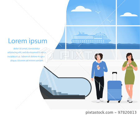 People Sea Port Cruise Tourist Travel Check in People Sea Port Cruise Tourist Travel Check in 97820813