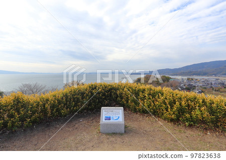 Ariake Sea seen from the ruins of the castle tower (castle tower) 97823638