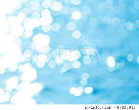 Background material Reflection of polka dot pattern Light blue system Background material Reflection of polka dot pattern Light blue system 97823913