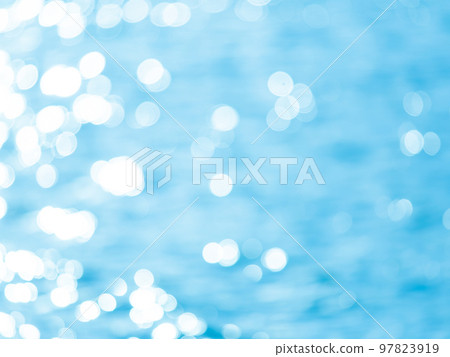 Background material Reflection of polka dot pattern Light blue system 97823919
