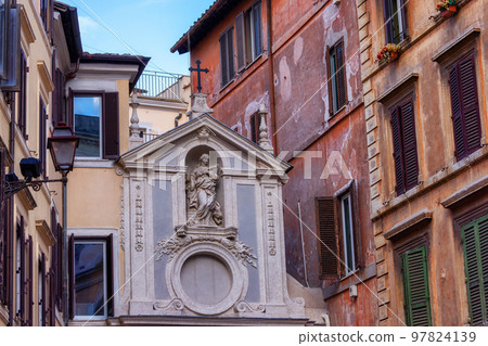 Old Historic Streets in Downtown Rome, Italy. 97824139