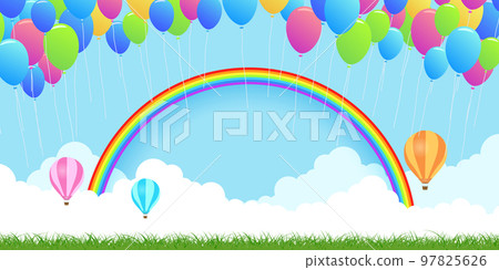 氣球節背景素材 氣球節背景素材 97825626