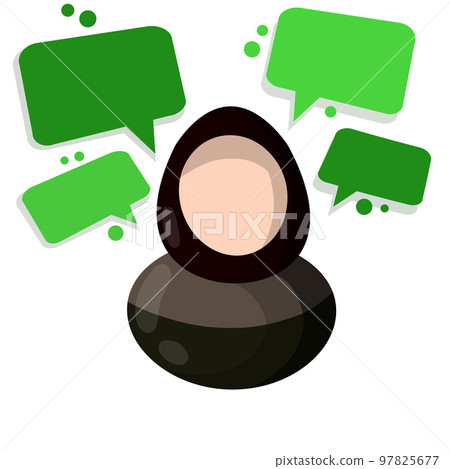 Arab woman in hijab. 97825677