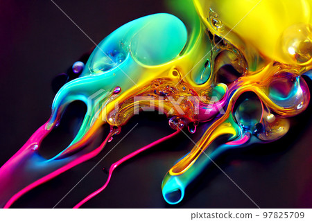 Vibrant Colorful Background. Neon Colors Liquid Vibrant Colorful Background. Neon Colors Liquid 97825709