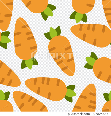 Carrot seamless pattern cute background. Vector cute carrots seamless pattern isolated. Carrot seamless background. Vector illustration Carrot seamless pattern cute background. Vector cute carrots seamless pattern isolated. Carrot seamless background. Vector illustration 97825853