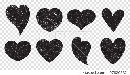 Set different heart shape to love symbol Vector Image