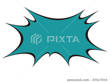 Punk speech bubble blue green Punk speech bubble blue green 97827054