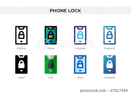 Phone Lock icon in different style. Phone Lock vector icons designed in outline, solid, colored, filled, gradient, and flat style. Symbol, logo illustration. Vector illustration Phone Lock icon in different style. Phone Lock vector icons designed in outline, solid, colored, filled, gradient, and flat style. Symbol, logo illustration. Vector illustration 97827484
