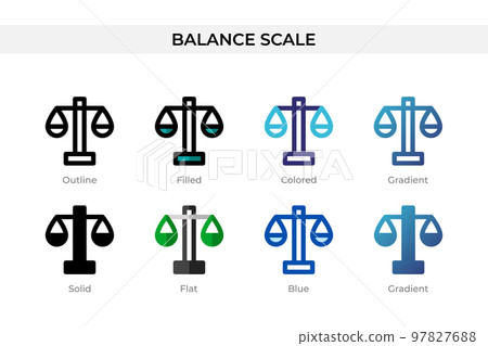 Balance Scale icon in different style. Balance Scale vector icons designed in outline, solid, colored, filled, gradient, and flat style. Symbol, logo illustration. Vector illustration Balance Scale icon in different style. Balance Scale vector icons designed in outline, solid, colored, filled, gradient, and flat style. Symbol, logo illustration. Vector illustration 97827688