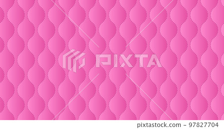Simple upholstery quilted background. Pink leather texture sofa backdrop. Vector illustration Simple upholstery quilted background. Pink leather texture sofa backdrop. Vector illustration 97827704