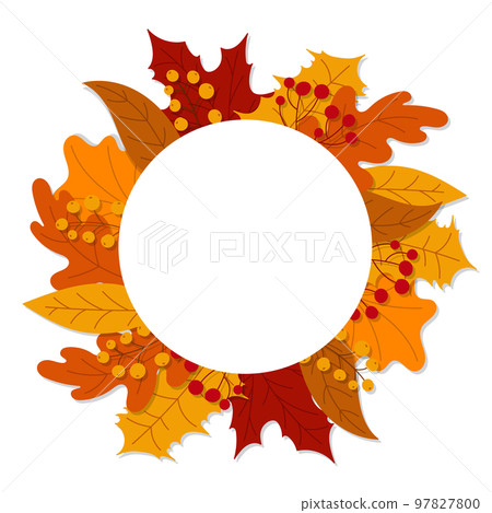 Hello autumn falling leaves. Autumnal foliage fall and popular leaves. Autumn design. Charming autumn pattern. Hand drawn. Vector illustration Hello autumn falling leaves. Autumnal foliage fall and popular leaves. Autumn design. Charming autumn pattern. Hand drawn. Vector illustration 97827800