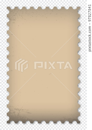 Old grunge postage stamp. Clean postage stamp template. Postage stamp border. Mockup postage stamp with shadow. Blank postage stamp. Vector illustration Old grunge postage stamp. Clean postage stamp template. Postage stamp border. Mockup postage stamp with shadow. Blank postage stamp. Vector illustration 97827841