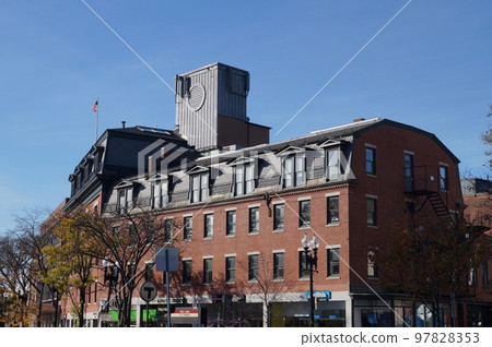美國波士頓附近的哈佛大學周圍的建築物 97828353