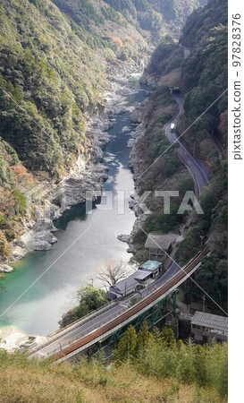 小步危展望台的風景【德島縣三好市】 小步危展望台的風景【德島縣三好市】 97828376