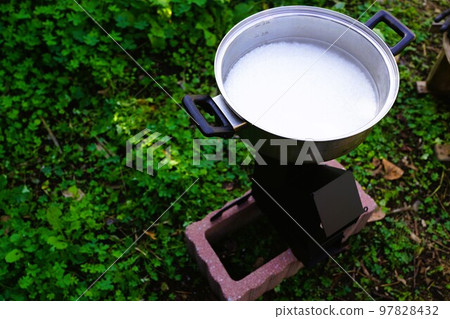 Rocket stove material background camping disaster blackout out of gas Rocket stove material background camping disaster blackout out of gas 97828432