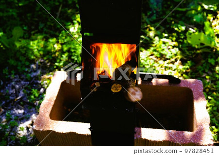 Rocket stove material background camping disaster blackout out of gas Rocket stove material background camping disaster blackout out of gas 97828451