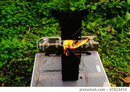 Rocket stove material background camping disaster blackout out of gas Rocket stove material background camping disaster blackout out of gas 97828458
