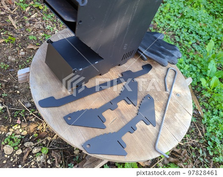 Rocket stove material background camping disaster blackout out of gas Rocket stove material background camping disaster blackout out of gas 97828461