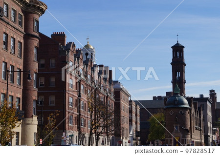 Cityscape around Harvard University near Boston, USA Cityscape around Harvard University near Boston, USA 97828517