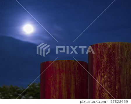 月光下的柱廊 97828669