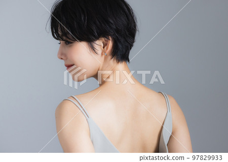 A woman with short hair 97829933