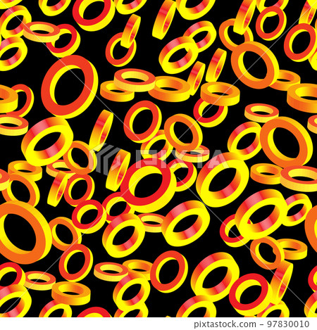 Abstract Golden Rings 3D Vectors 97830010