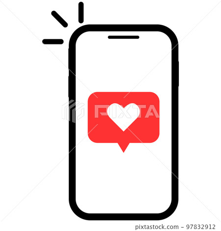 This is an illustration of the SNS like icon. 97832912