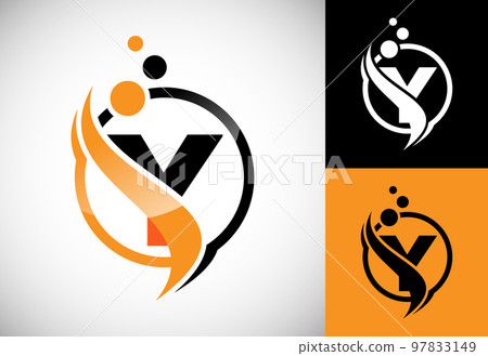 Initial letter Y with the swoosh, biotech logo design concept. Logotype for science technology. Initial letter Y with the swoosh, biotech logo design concept. Logotype for science technology. 97833149