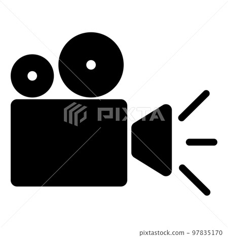 This is an illustration of a movie icon This is an illustration of a movie icon 97835170