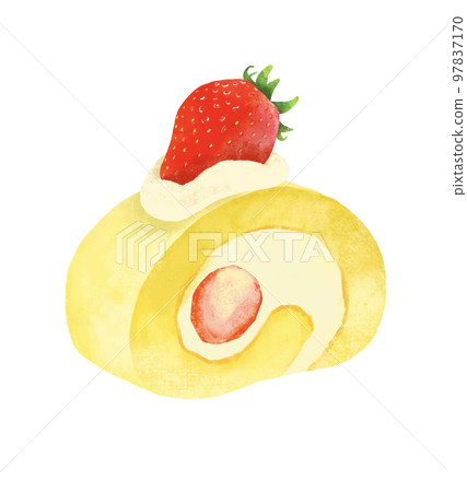 Strawberry Roll Cake Strawberry 97837170