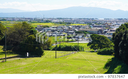 Residential area of Numazu City overlooked from Kokokuji Castle Ruins (Numazu City, Shizuoka Prefecture) Residential area of Numazu City overlooked from Kokokuji Castle Ruins (Numazu City, Shizuoka Prefecture) 97837647