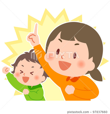 以名列前茅為目標的小學男女生 以名列前茅為目標的小學男女生 97837660