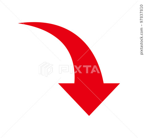 Downward arrow red 97837810