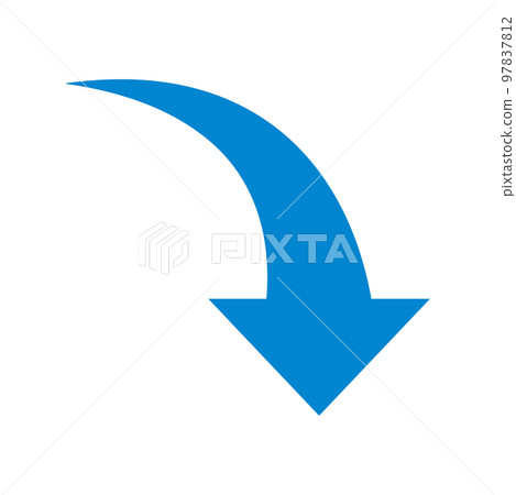 Downward arrow Blue 97837812