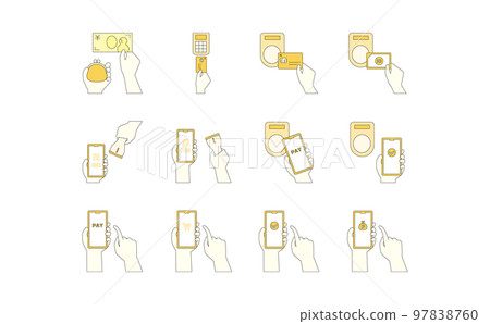 Illustration set 17 about payment and settlement Illustration set 17 about payment and settlement 97838760